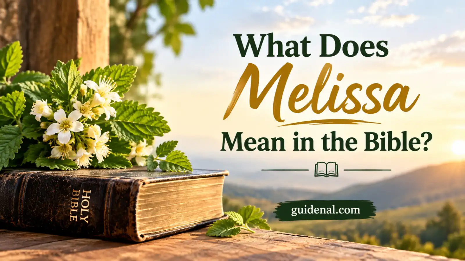 What Does Melissa Mean in the Bible?