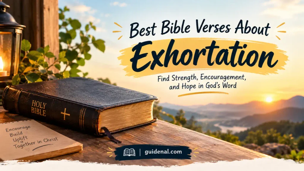 Best Bible Verses About Exhortation