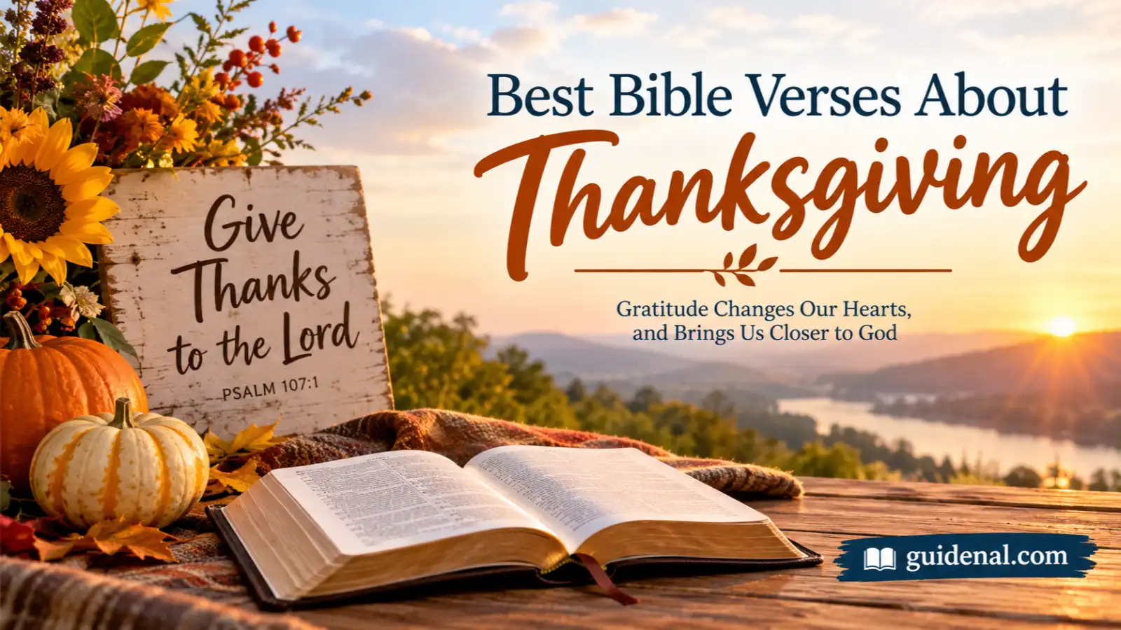 Best Bible Verses About Thanksgiving