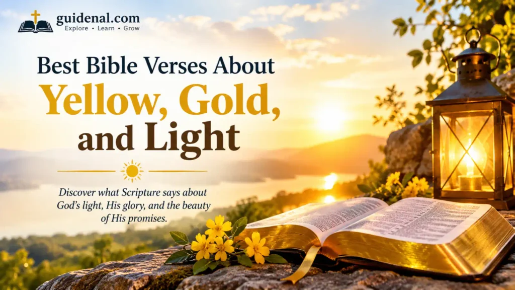 Best Bible Verses About Yellow, Gold, and Light