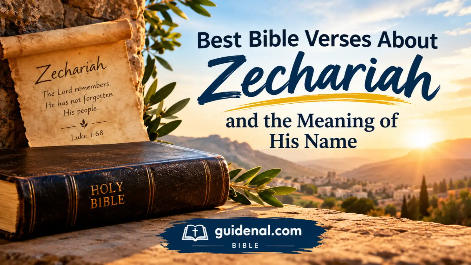 Best Bible Verses About Zechariah and the Meaning of His Name