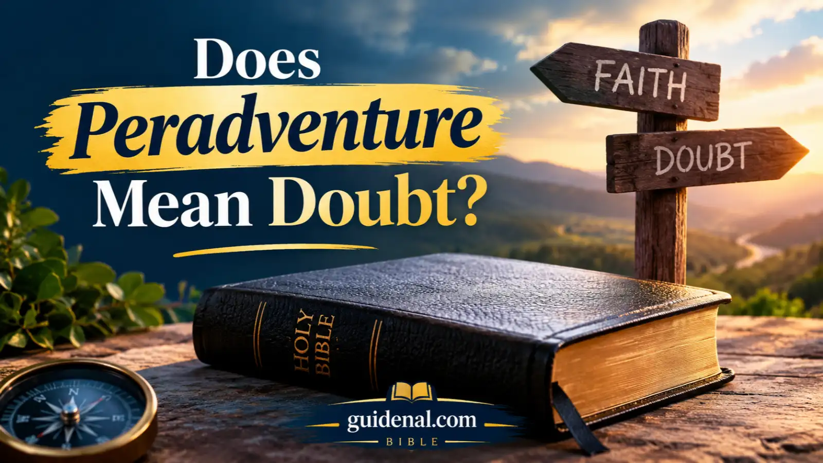 Does Peradventure Mean Doubt?