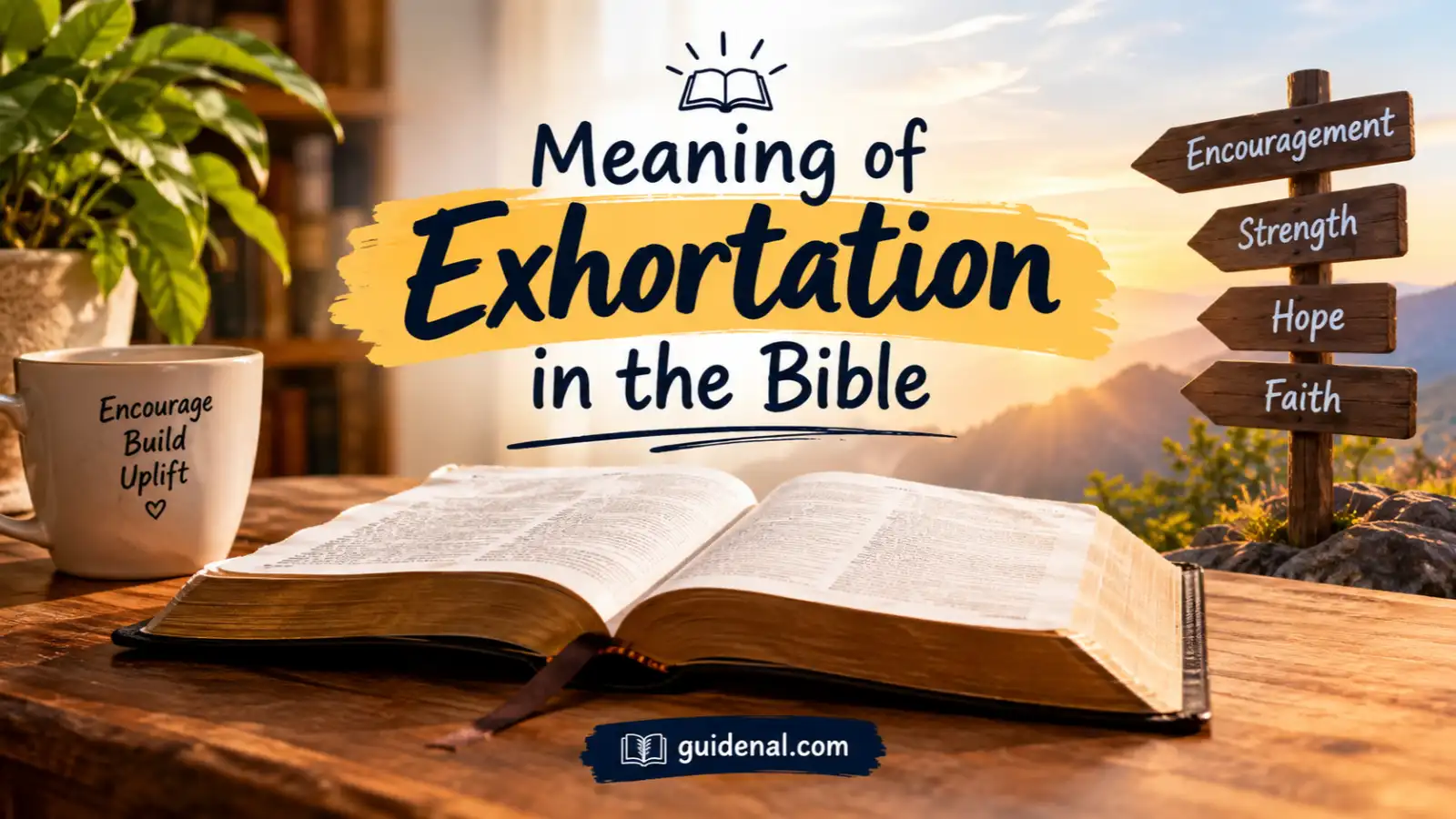 meaning of exhortation in the bible