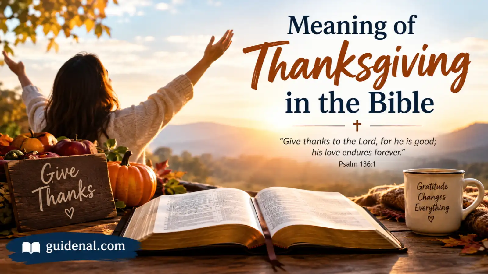 meaning of thanksgiving in the bible