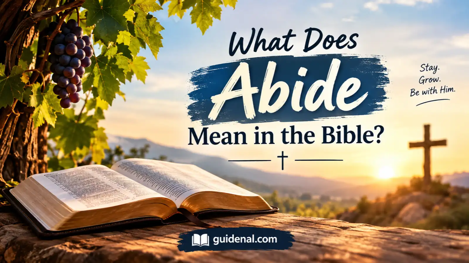 What Does Abide Mean in the Bible?