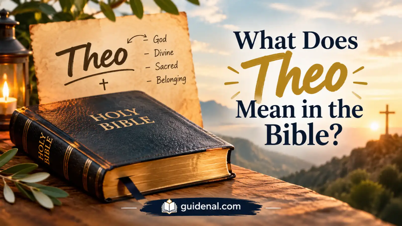 What Does Theo Mean in the Bible?